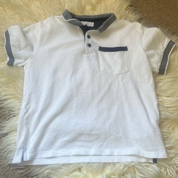 kids textured polo